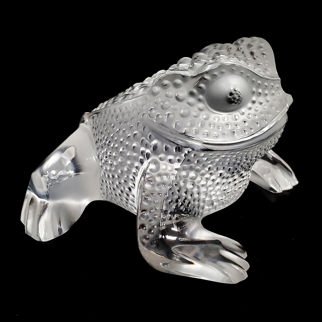 Lalique France "Gregoire" Frog Art Glass Figure (1 of 5)