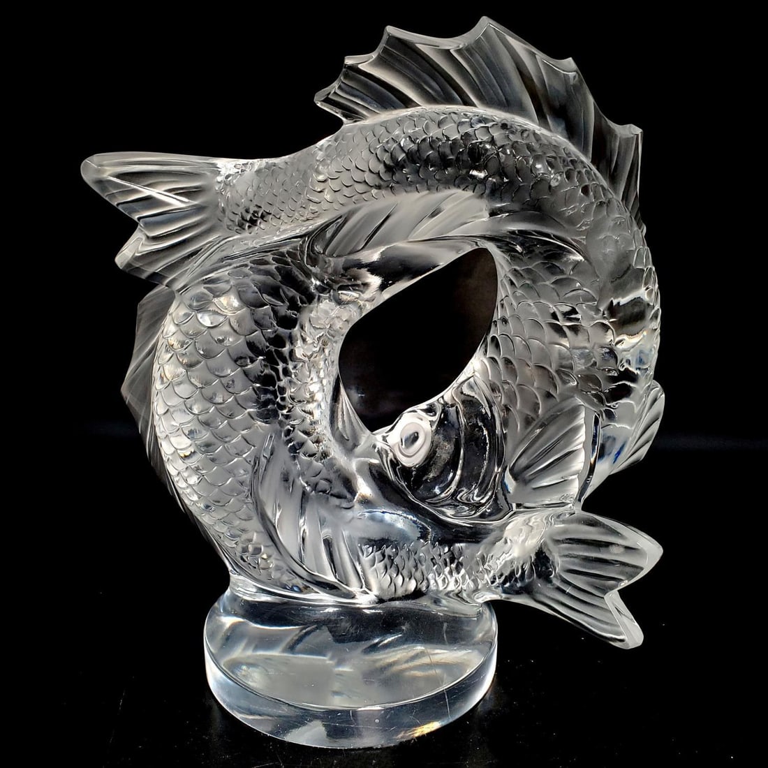 Lalique France Crystal Sculpture "Deux Poissons" (1 of 6)