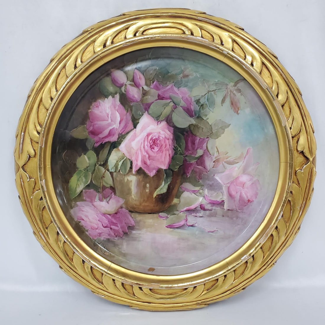 Antique T&V Limoges France Large Porcelain Plaque (1 of 4)