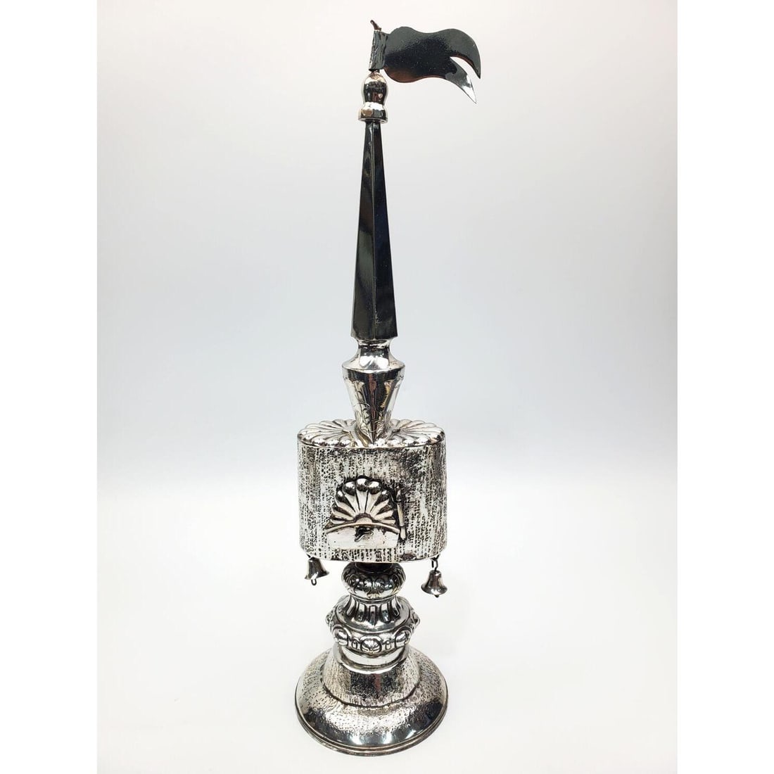 Judaica Unusual Large Silver Besamim Spice Box (1 of 4)