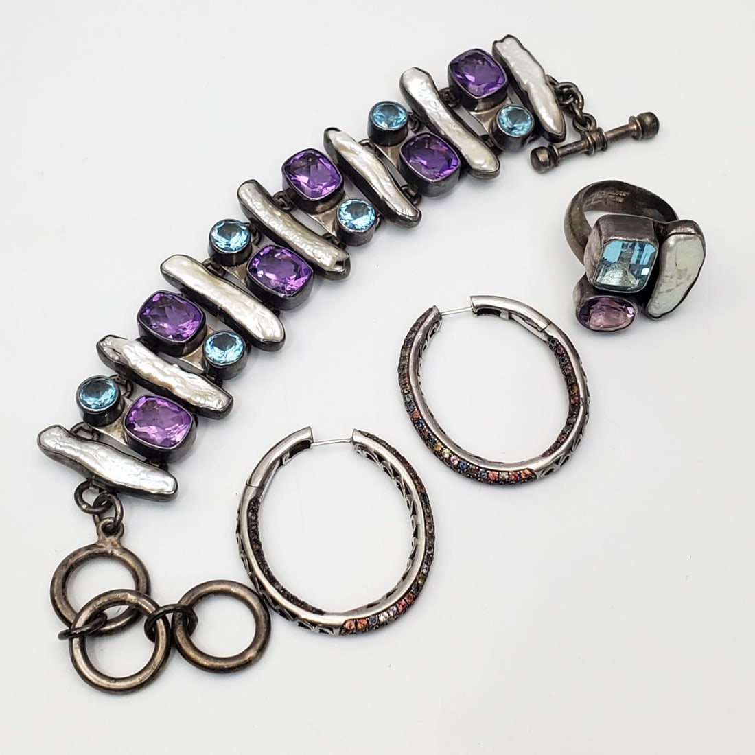 Charles Albert 4 Piece Sterling Silver Jewelry Set (1 of 3)