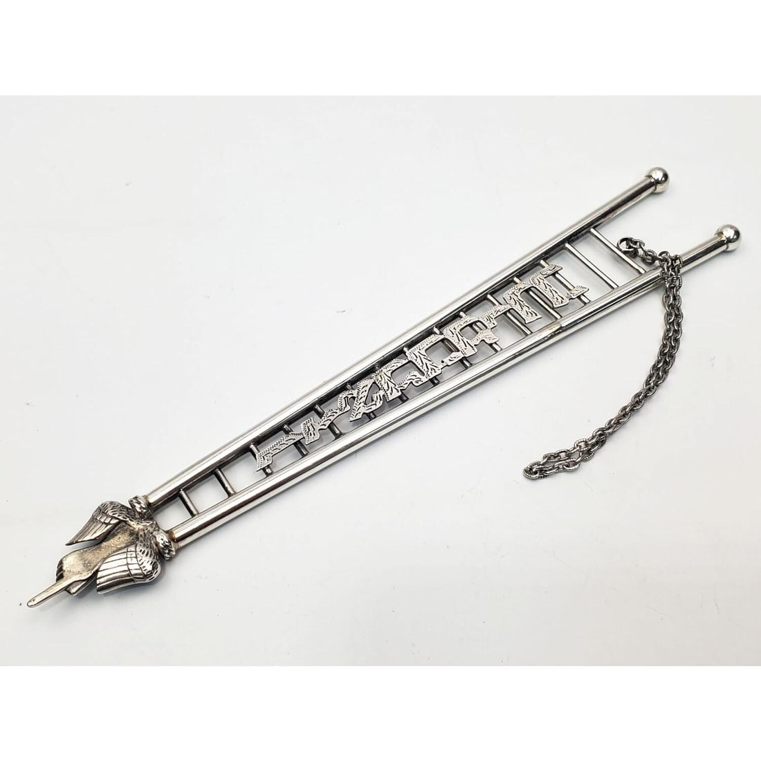 Judaica Unusual Sterling Silver Torah Pointer (1 of 4)
