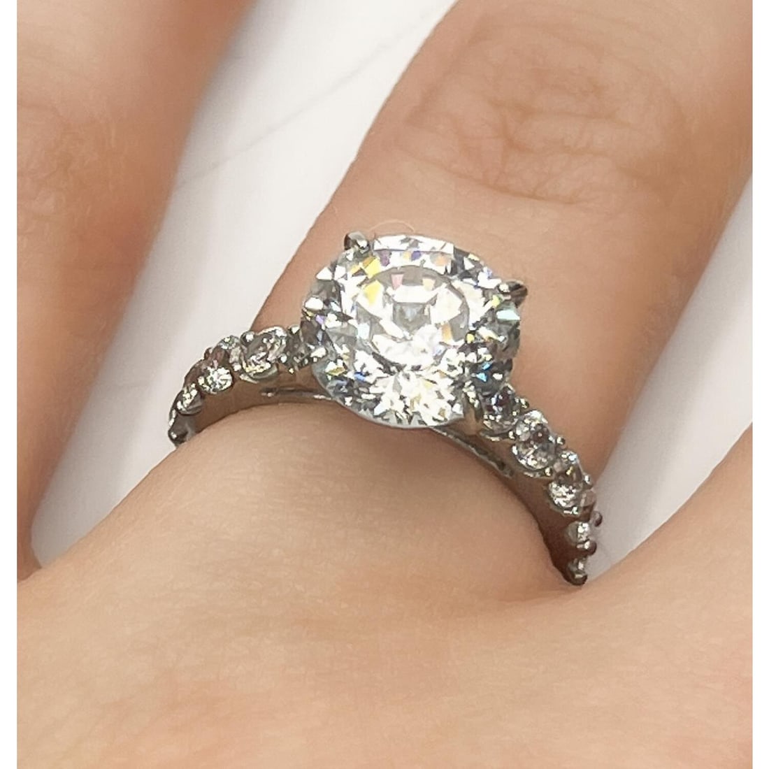 14K White Gold Engagement Ring (1 of 4)
