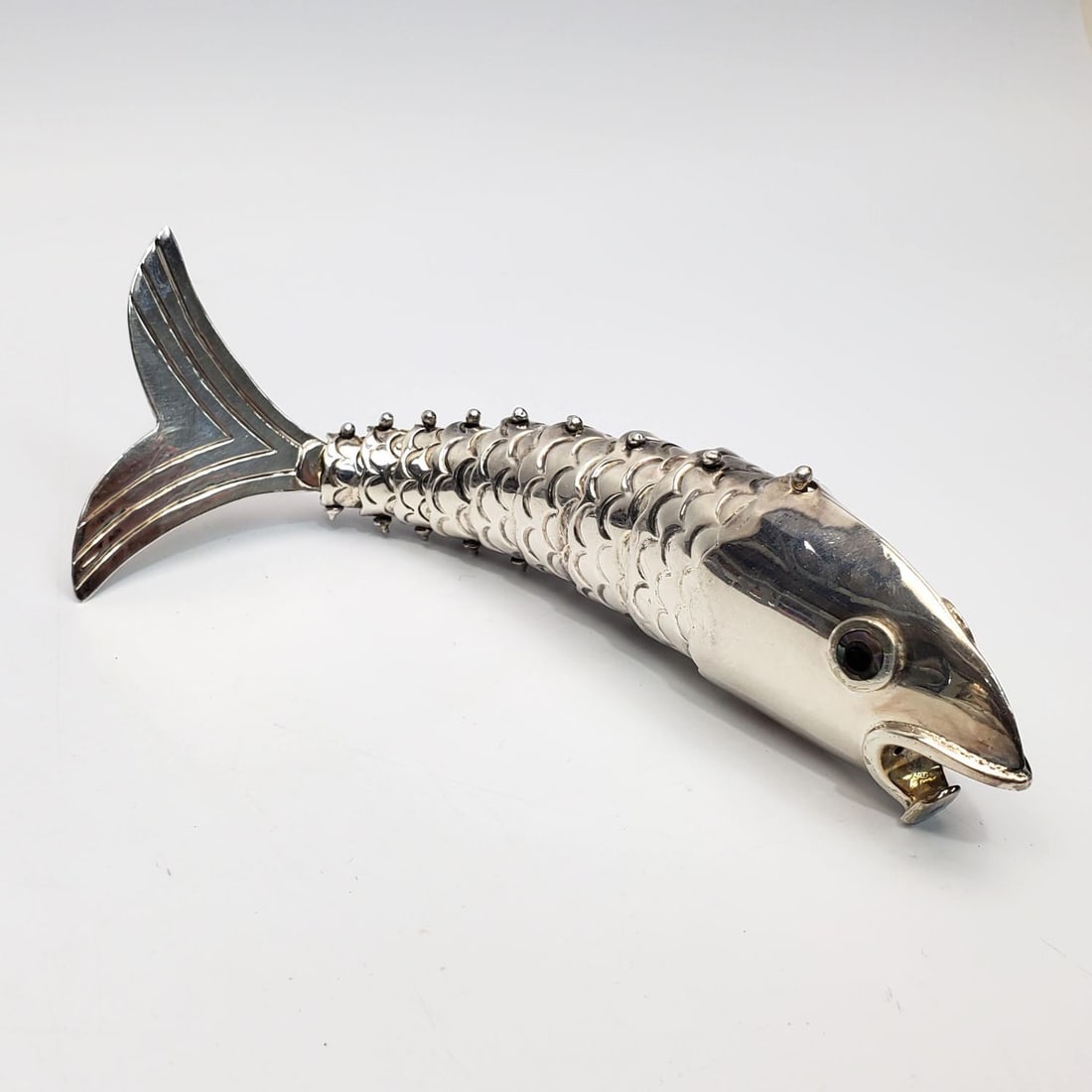 Judaica Silver Besamim (Spice Box) Fish (1 of 4)