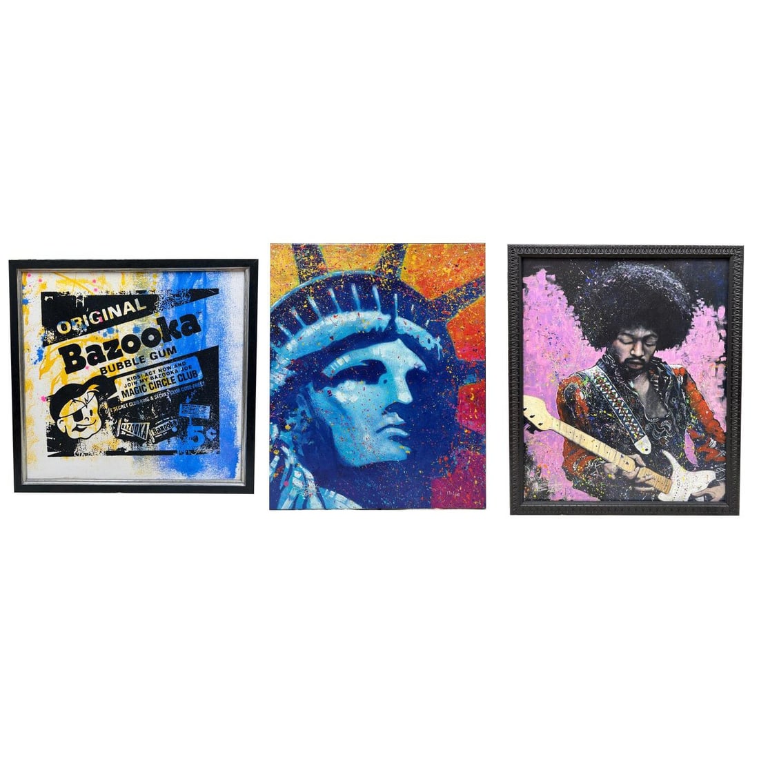 Lot of 3 Giclee Prints on Canvas (1 of 7)