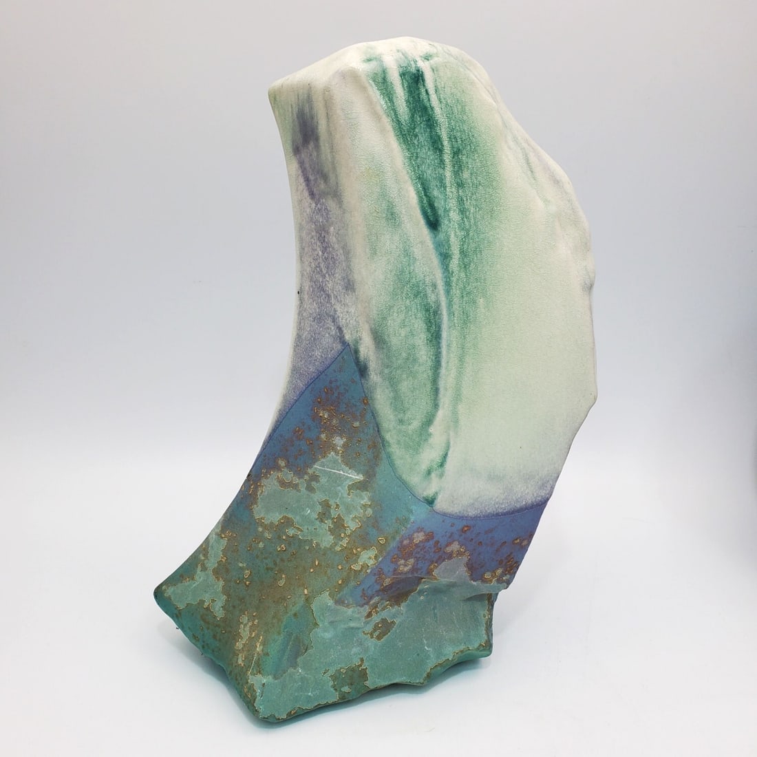 Tony Evans, American (1942-2009) Raku Pottery Vase (1 of 4)