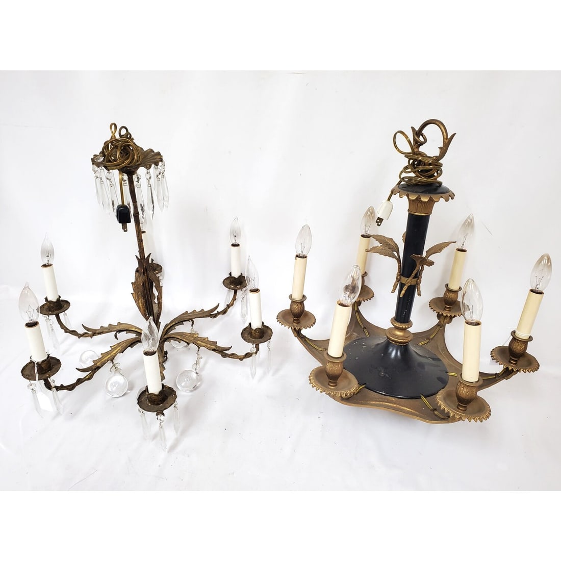 Lot of 2 Vintage Chandeliers (1 of 7)