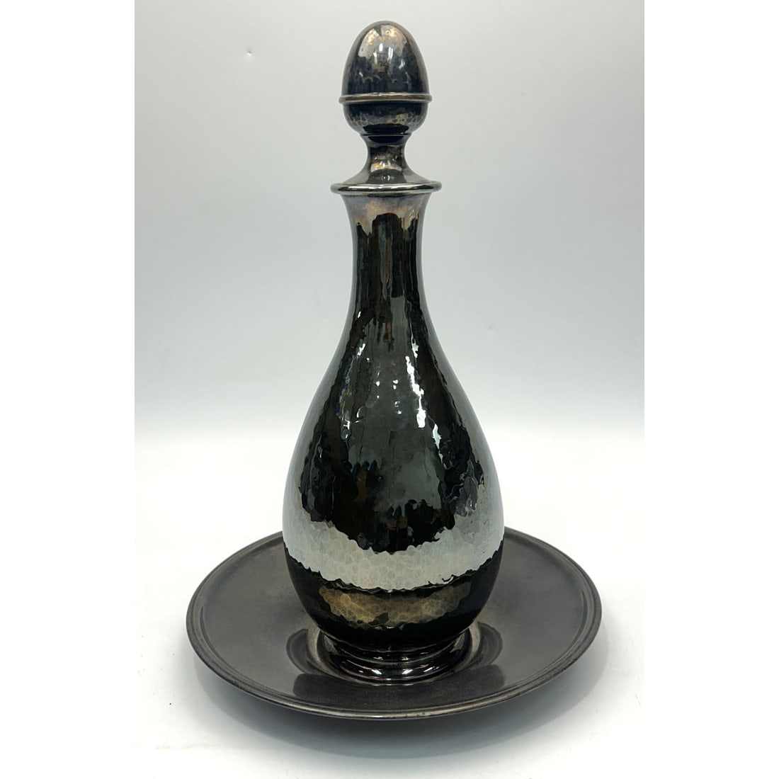 Vintage Hand Hammered Sterling Silver Carafe (1 of 4)