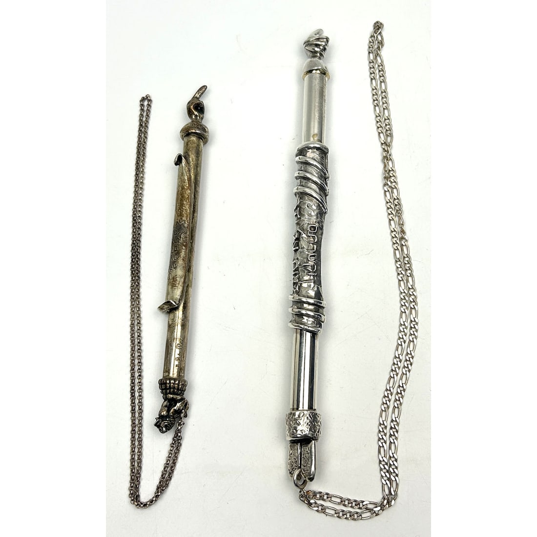 Judaica 2 Unusual Sterling Silver Torah Pointers (1 of 6)
