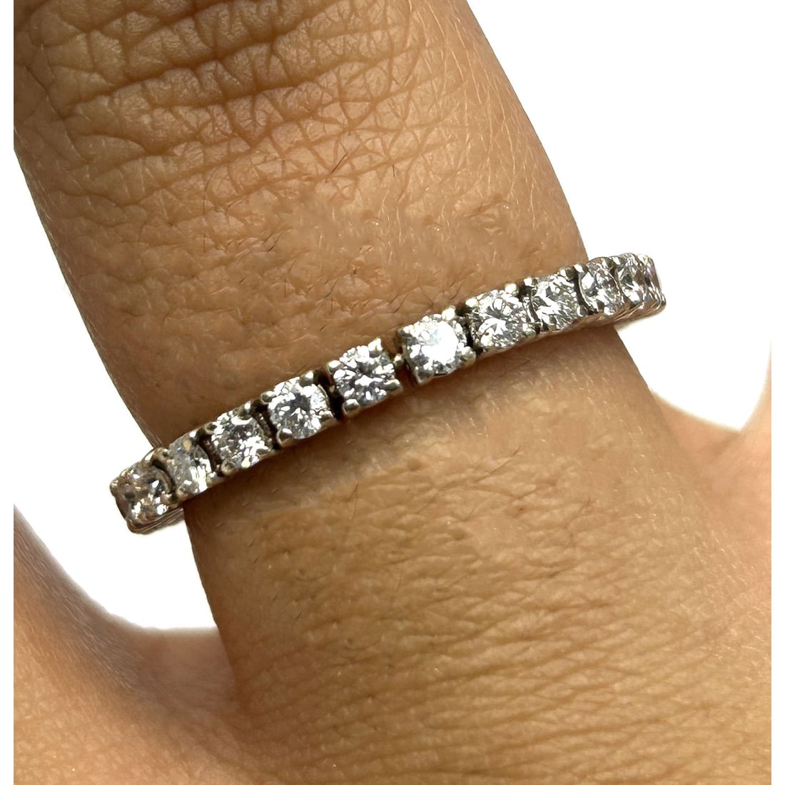 Large Flexible 14K Gold & Diamond Ring: Large Flexible 14K Gold & Diamond Ring. Diamonds Are Approximately 2.30 Carats. Fully Hallmarked. Please Note- Due to Recent Fraudulent Activity, All Jewelry Items Purchased by New Customers Cannot Be