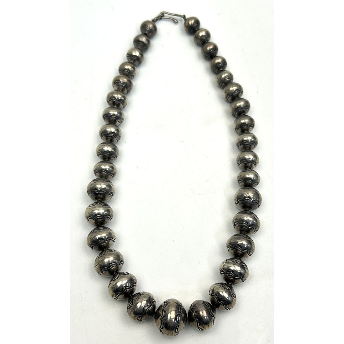 Unusual Navajo Native American Silver Necklace (1 of 3)