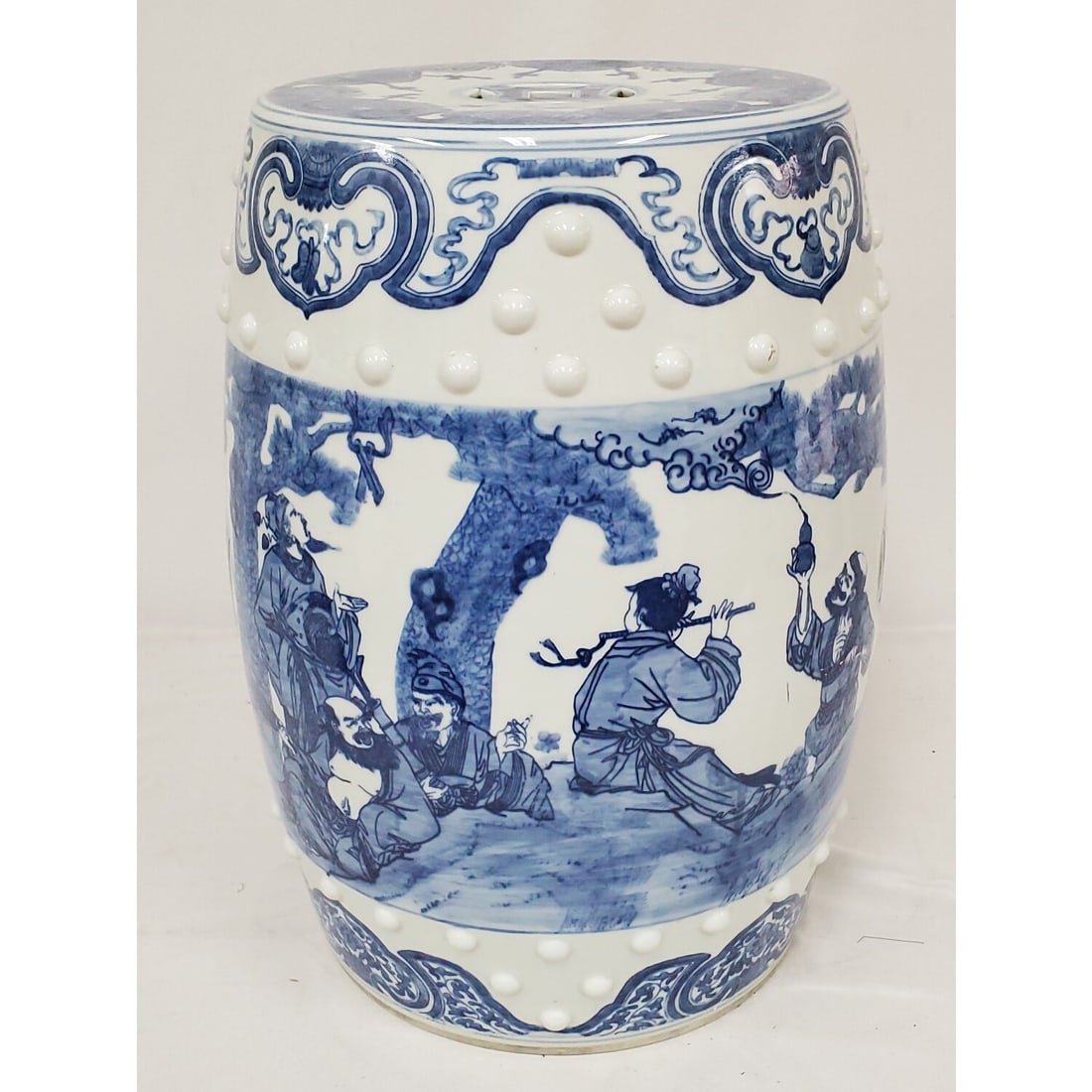 Chinese Blue & White Porcelain Garden Stool (1 of 5)