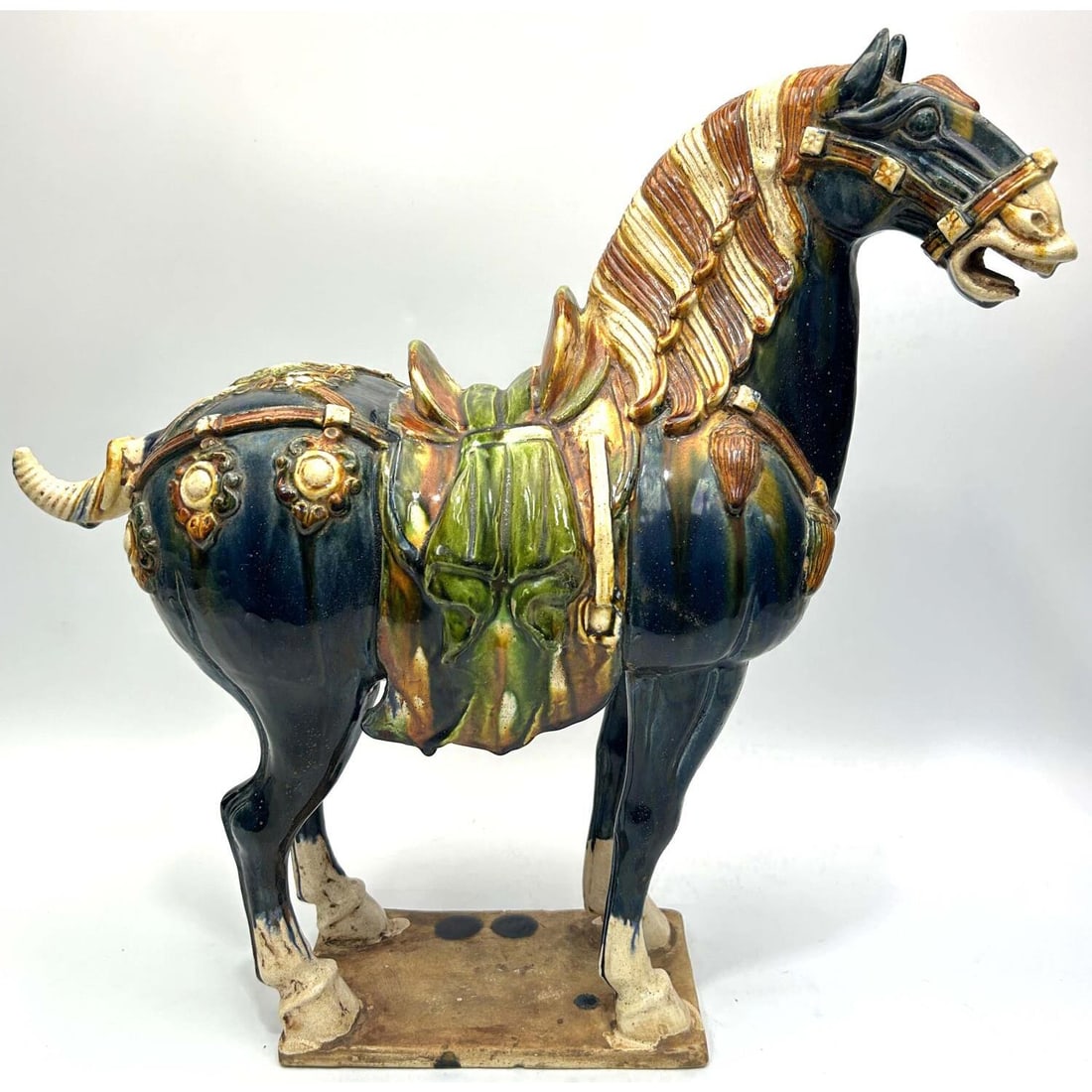 Antique Chinese Tang Sancai Glazed Ceramic Horse (1 of 5)