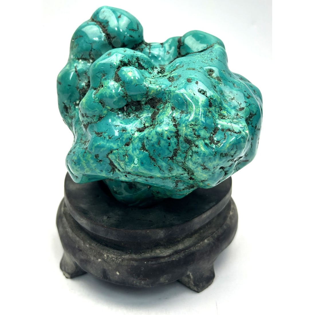 Large Chinese Turquoise Scholars Stone (1 of 2)