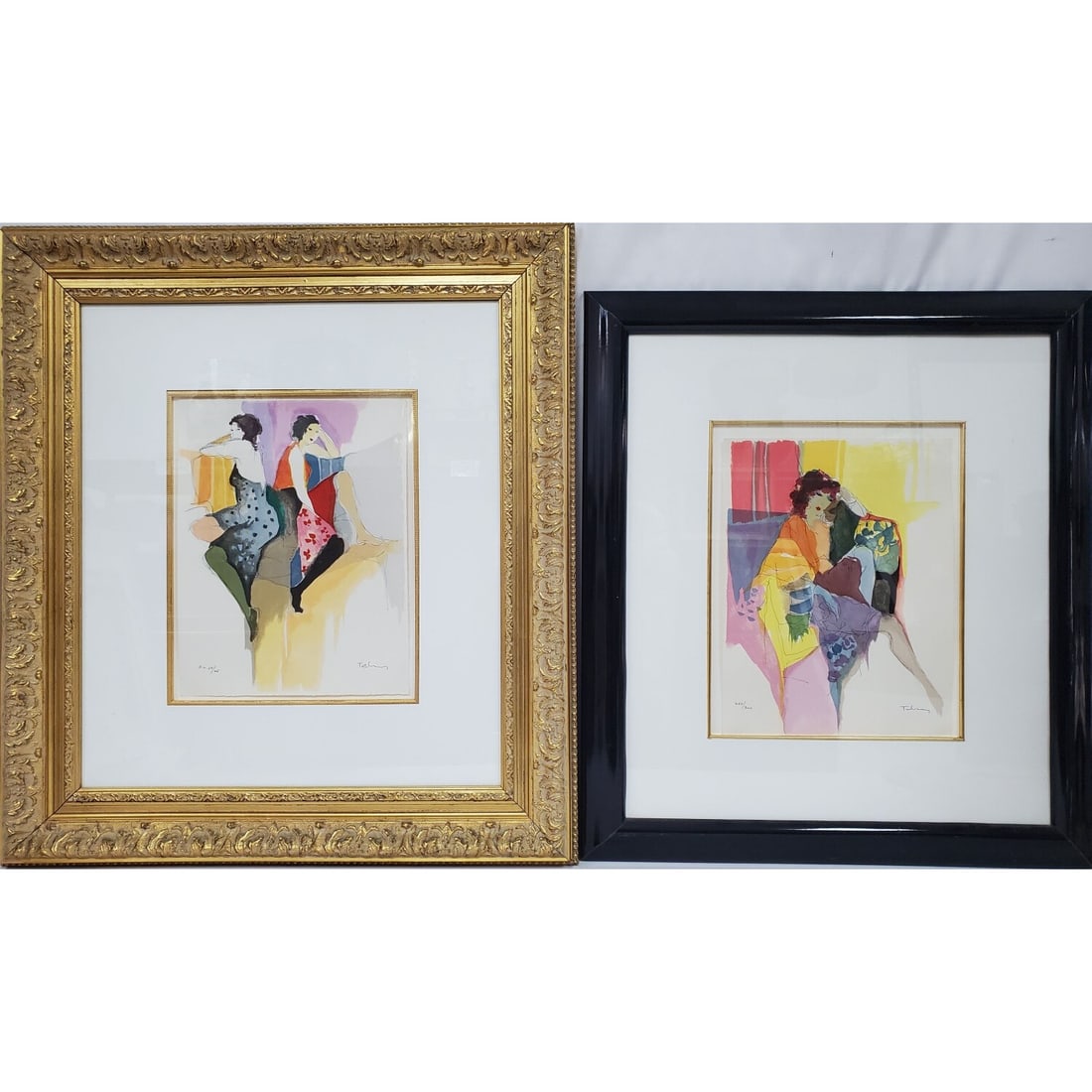 Itzchak Tarkay, Yugoslavian (1935-2012) 2 Litho's: Itzchak Tarkay, Yugoslavian (1935-2012) Lot of 2 Lithographs. Both Are Pencil Signed Lower Right & Numbered on Lower Left. In Beautiful, Original Frame Under Glass. Has Not Been Examined Out of Frame.