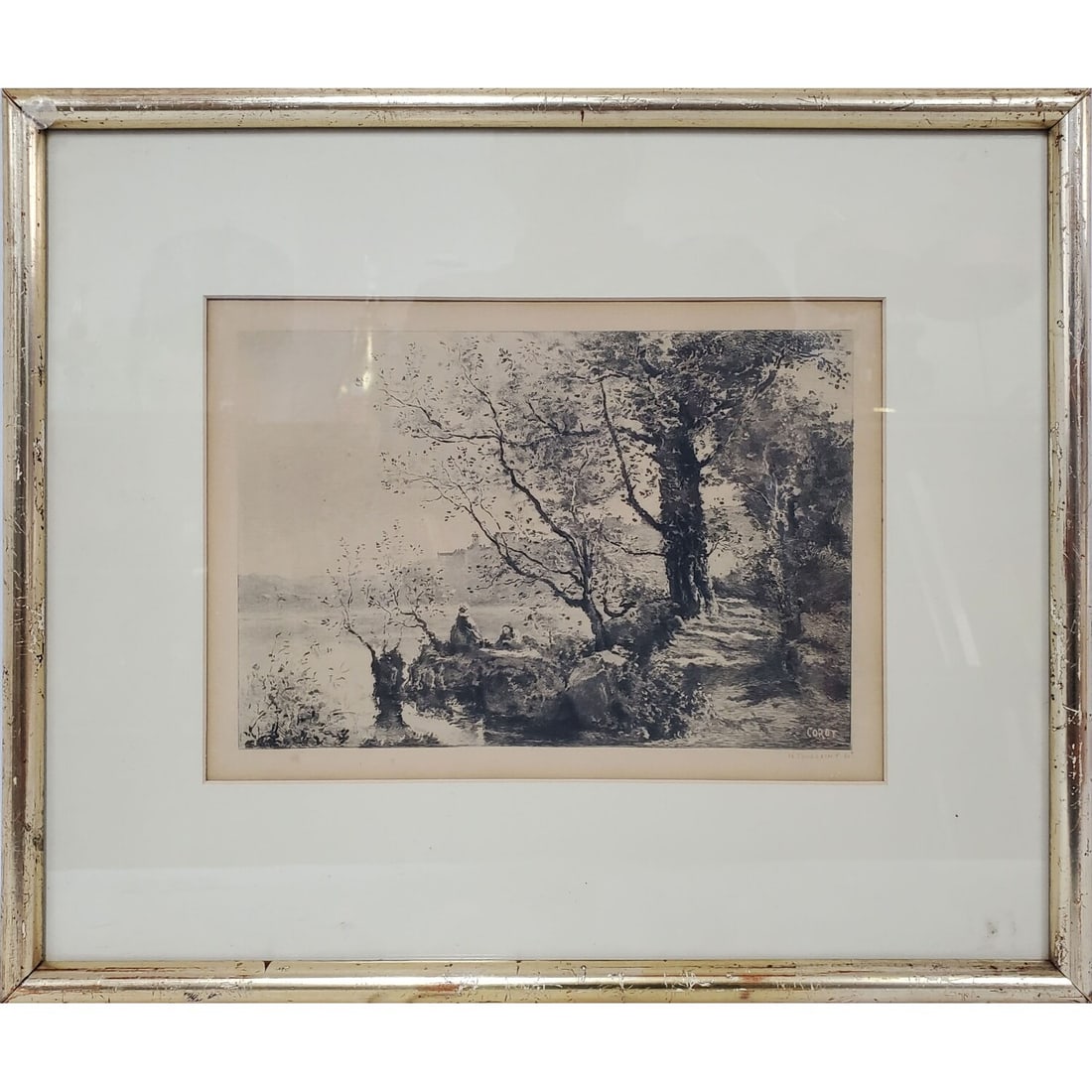 Camille Corot, French (1796-1875) Old Etching (1 of 3)