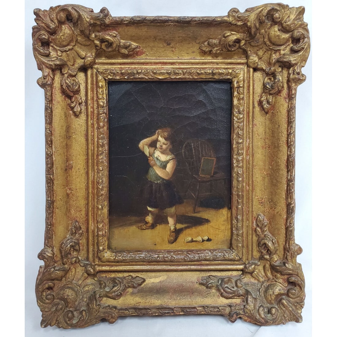 Antique Painting Oil on Canvas (1 of 4)
