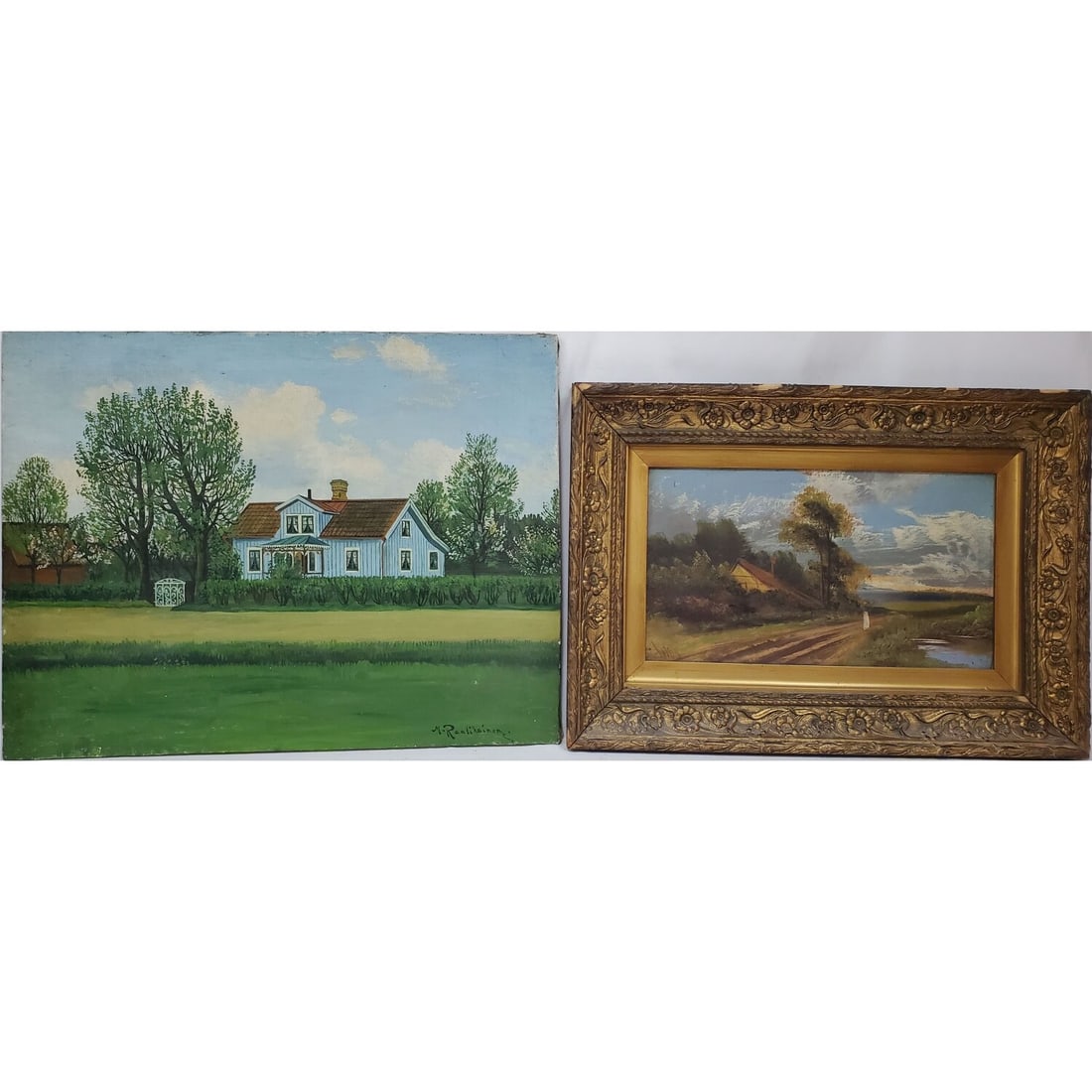 2 Antique Signed Oil Paintings (1 of 5)