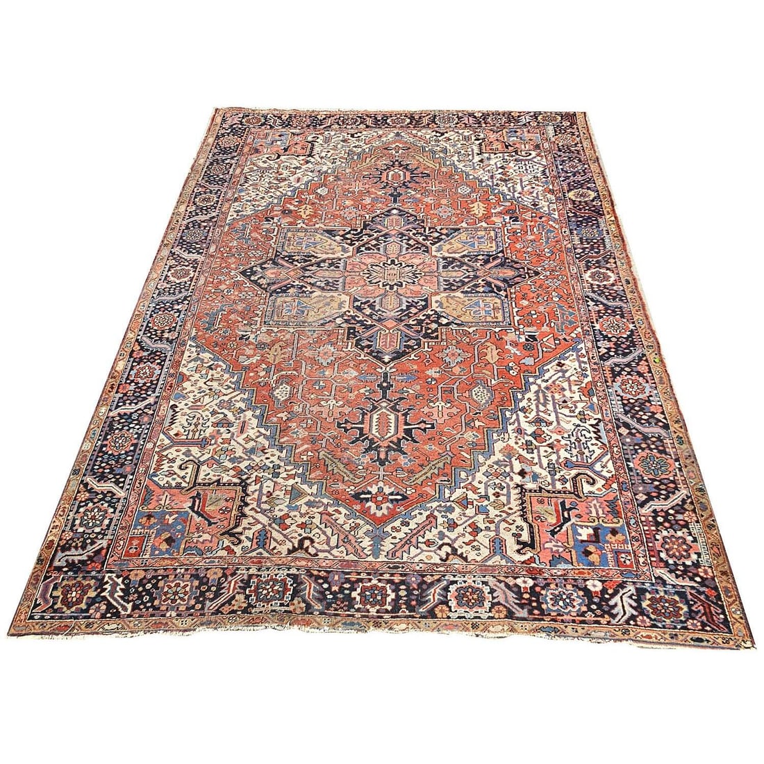 Antique Heriz Large Rug Carpet (1 of 4)