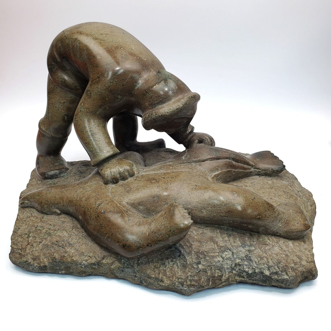 Vintage Alaskan Inuit Very Large Soapstone Carving (1 of 5)