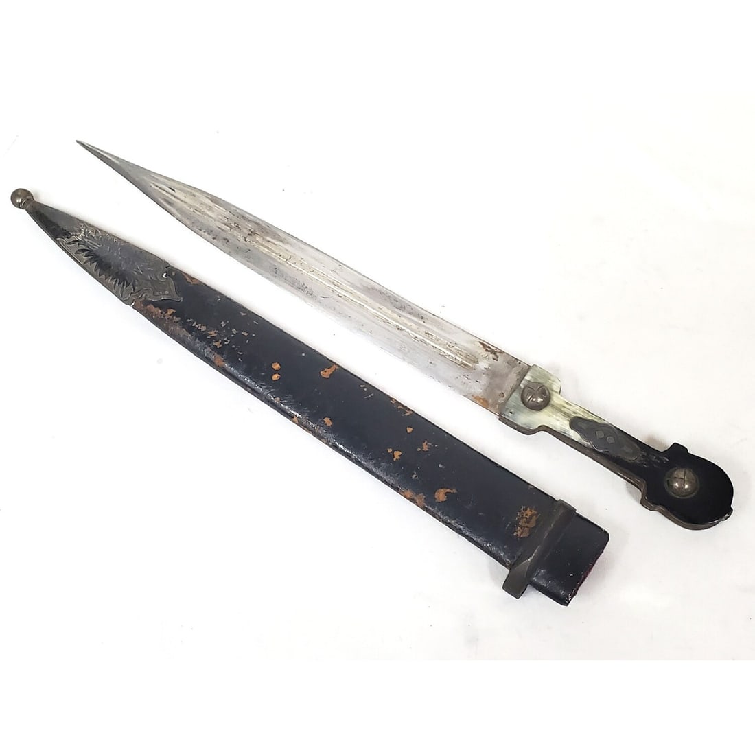 Antique Russian Cavalry Kindjal Dagger w/ Silver (1 of 5)