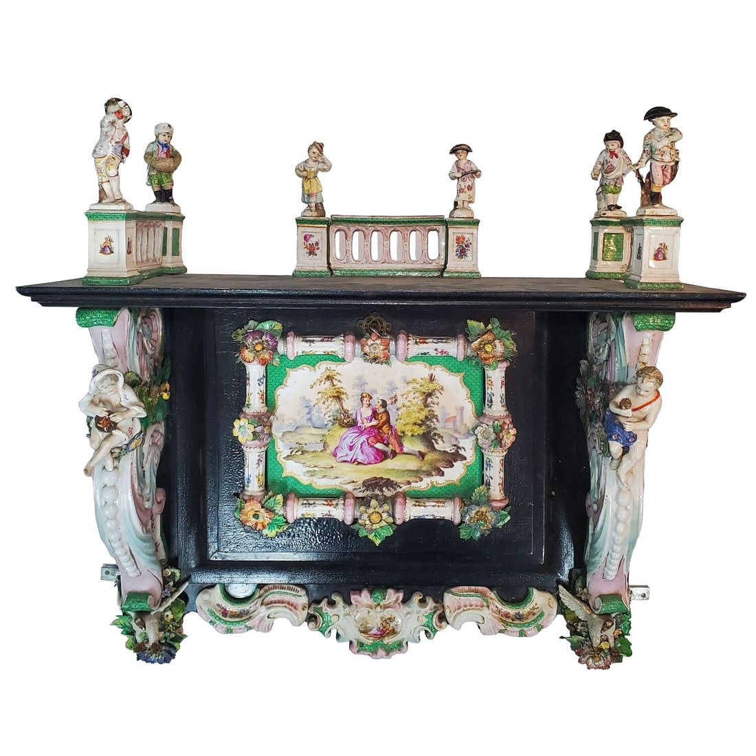 Antique German Porcelain Cabinet (1 of 15)