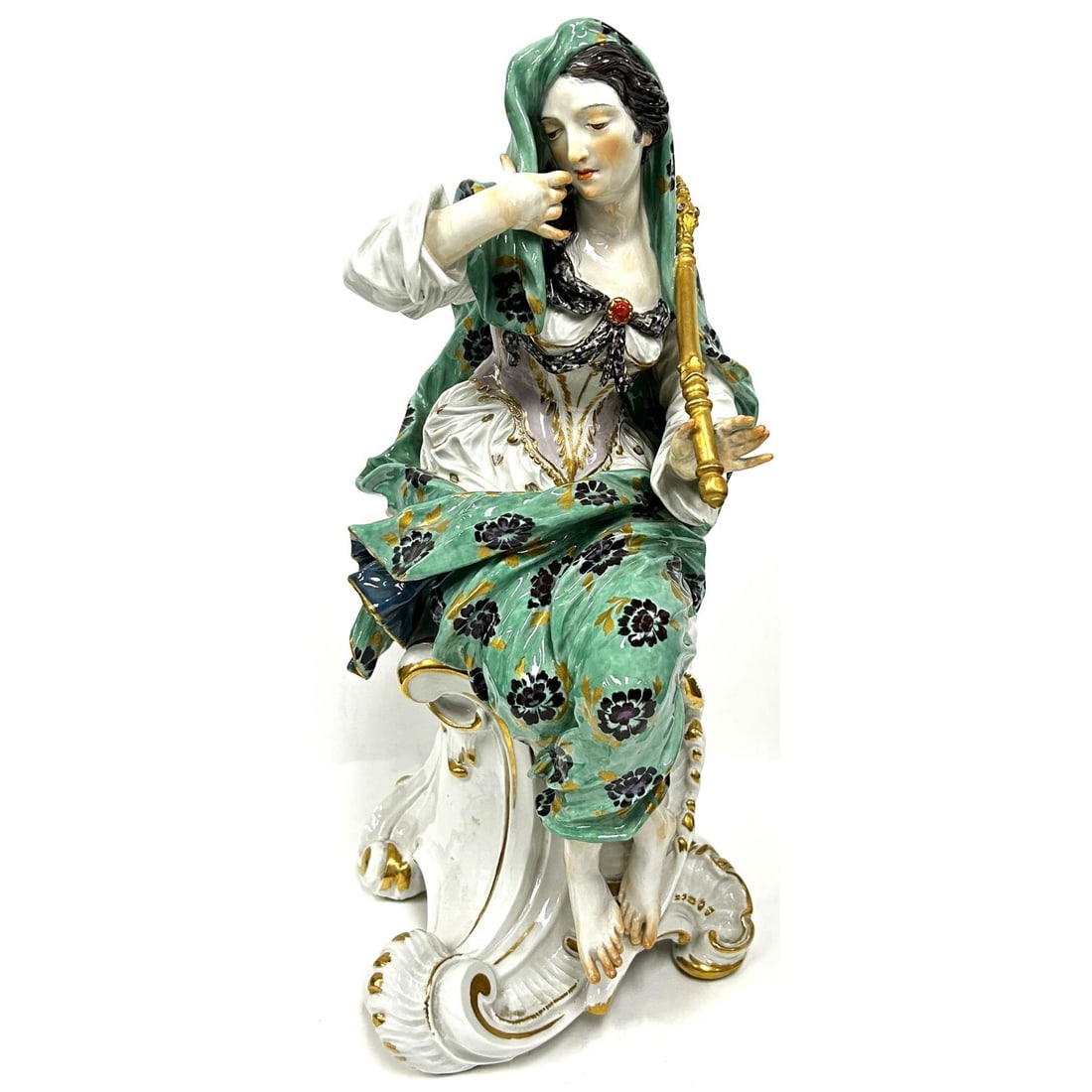 Antique Meissen Large Porcelain Muse "Melpomene" (1 of 9)