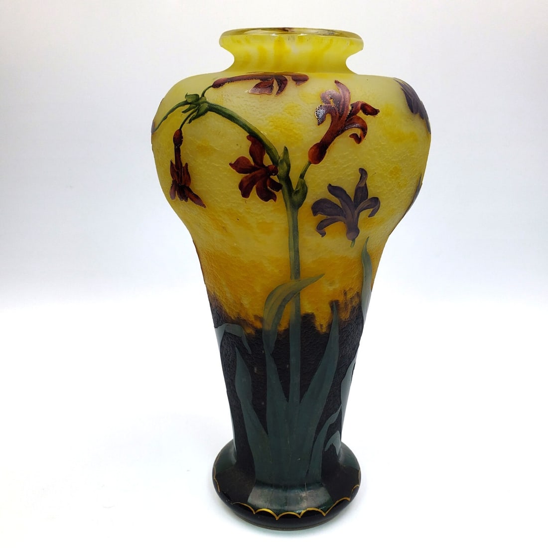 Daum Nancy French Art Nouveau Cameo Glass Vase (1 of 8)