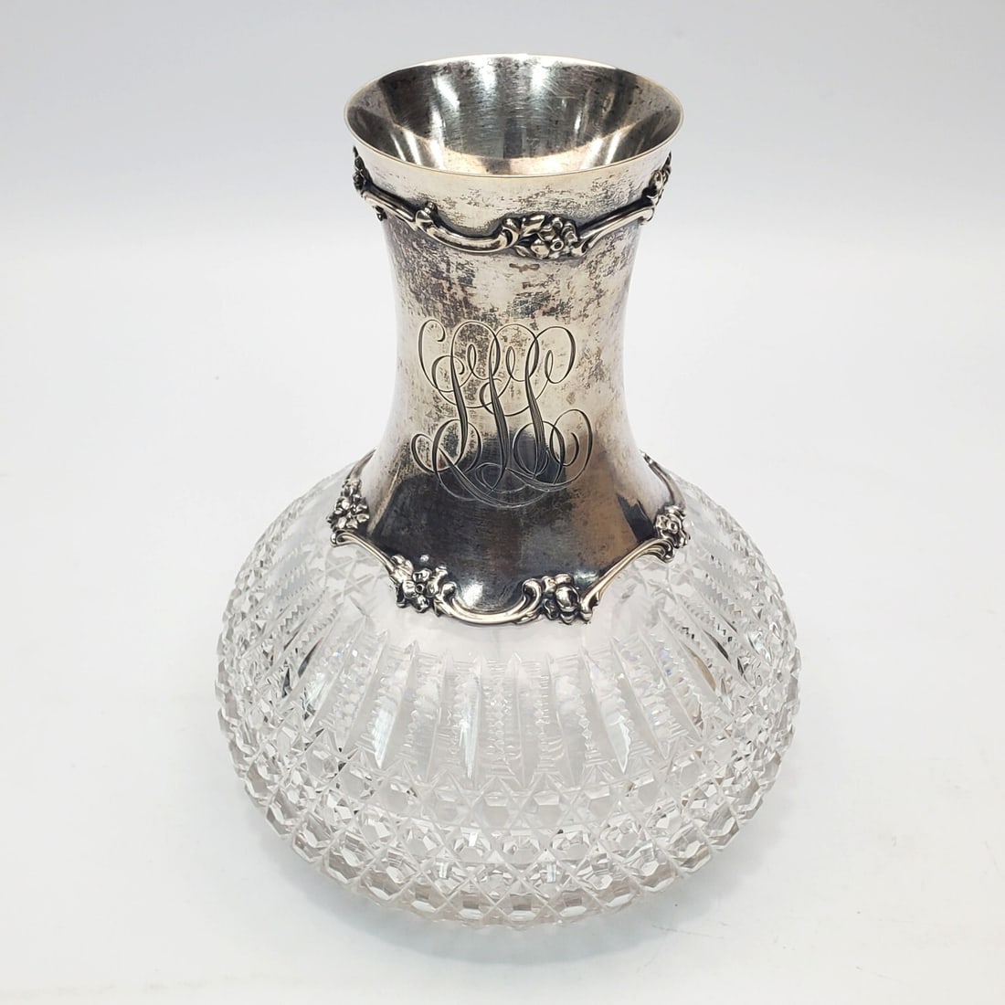 Antique Gorham Sterling Silver & Cut Glass Carafe (1 of 4)