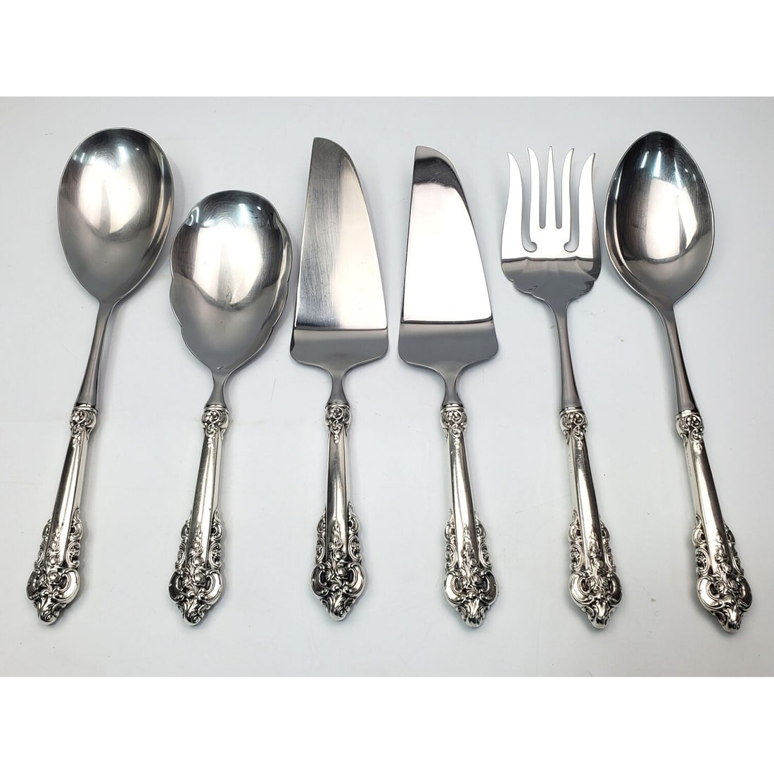 6 Wallace "Grand Baroque" Sterling Silver Servers (1 of 4)