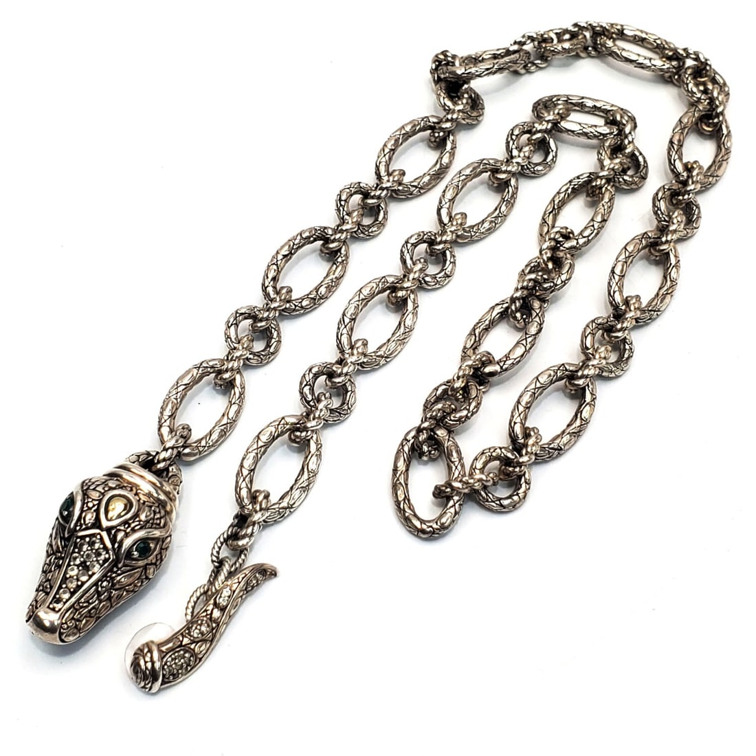 John Hardy "JAI" Sterling Silver 14K Gold Necklace (1 of 4)