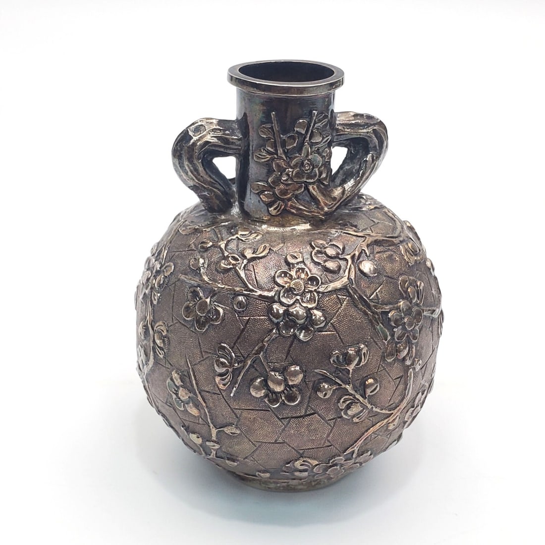 Early Japanese Silver Small Vase (1 of 2)
