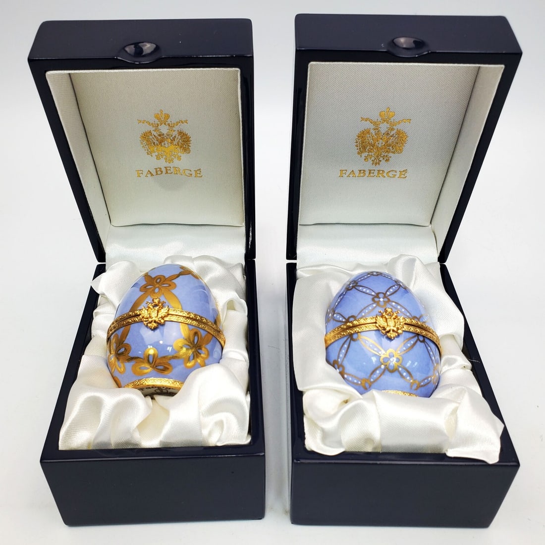 2 Faberge Imperial Collection Porcelain Eggs (1 of 8)