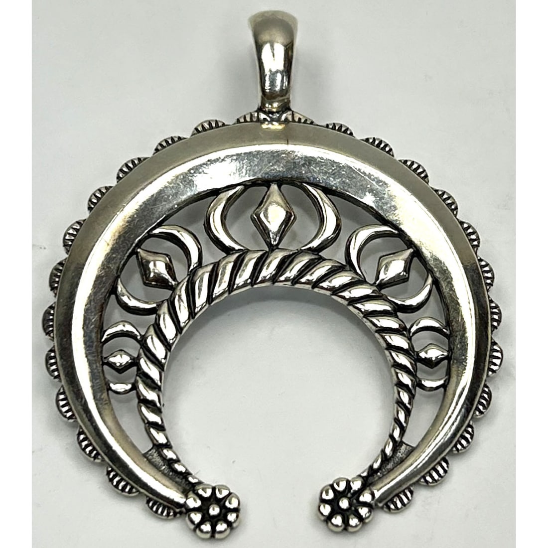 Carolyn Pollack American West Sterling Silver Naja: Carolyn Pollack American West Sterling Silver Naja Pendant. Fully Marked. Please Note- Due to Recent Fraudulent Activity, All Jewelry Items Purchased by New Customers Cannot Be Shipped Out Until 3 Wee