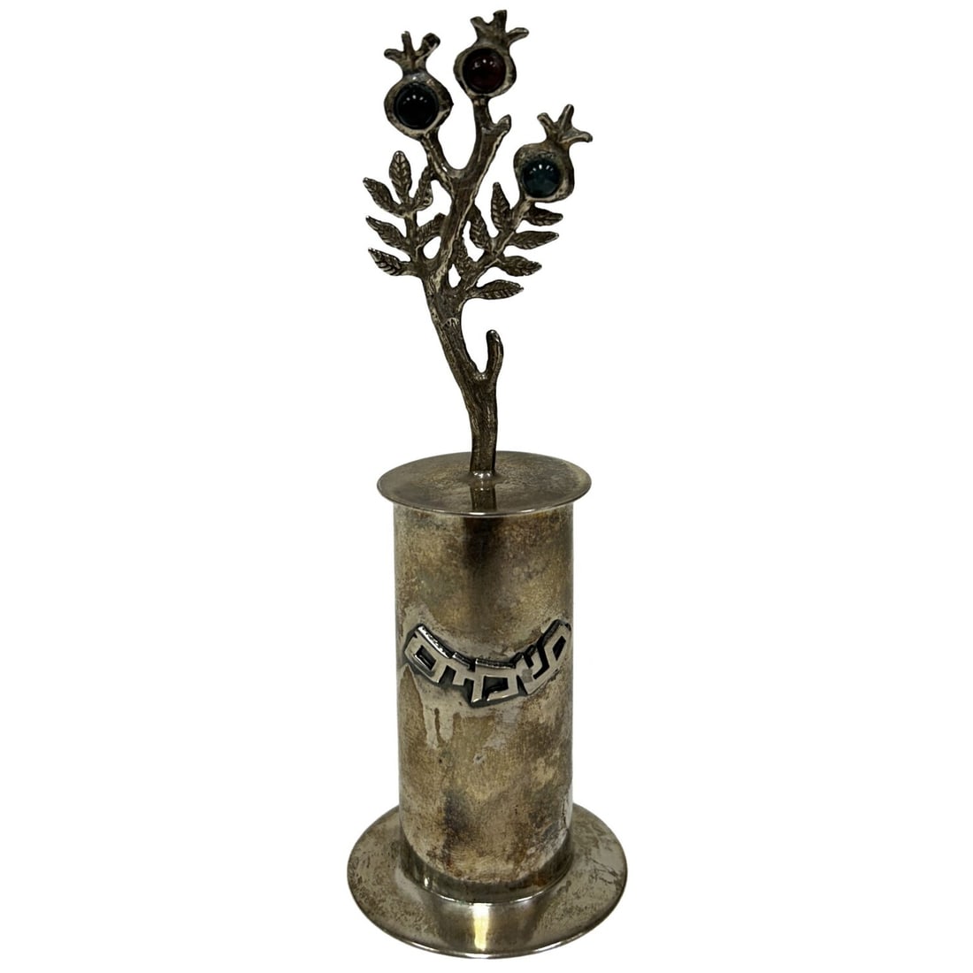 Judaica Vintage Sterling Silver Besamim Spice Box (1 of 5)