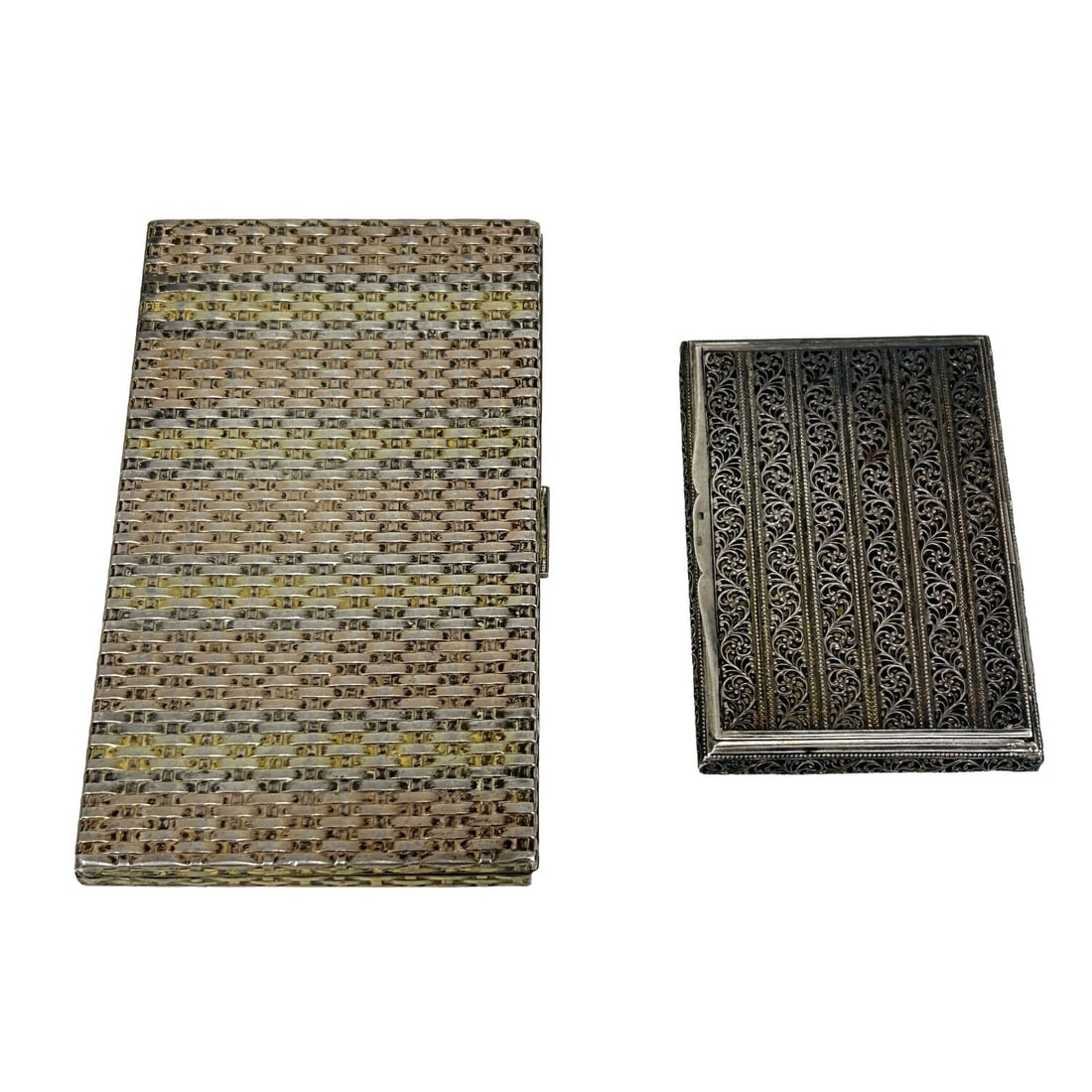Lot of 2 Silver Card Cases (1 of 7)