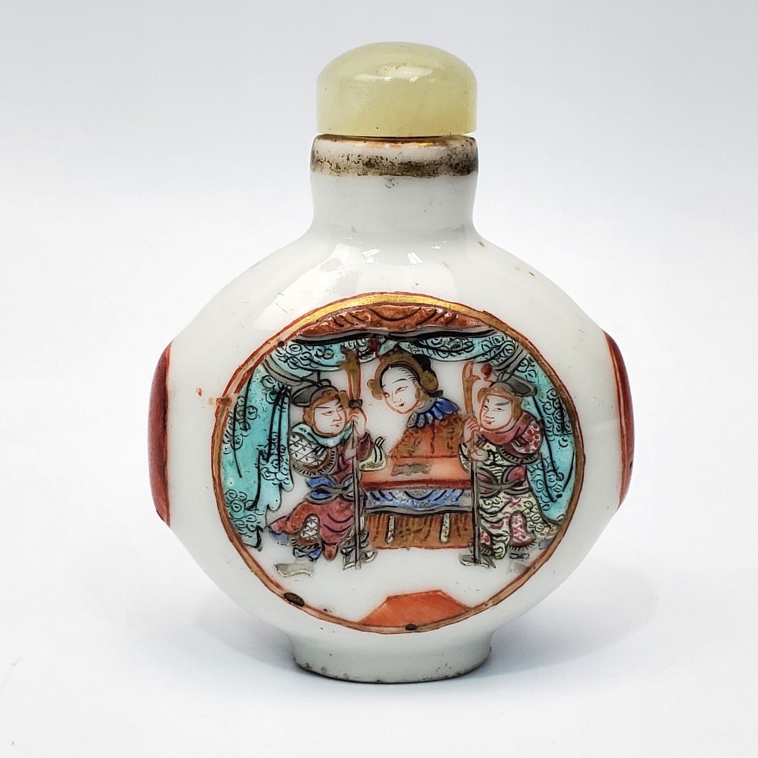 Antique Chinese Signed Porcelain Snuff Bottle (1 of 3)
