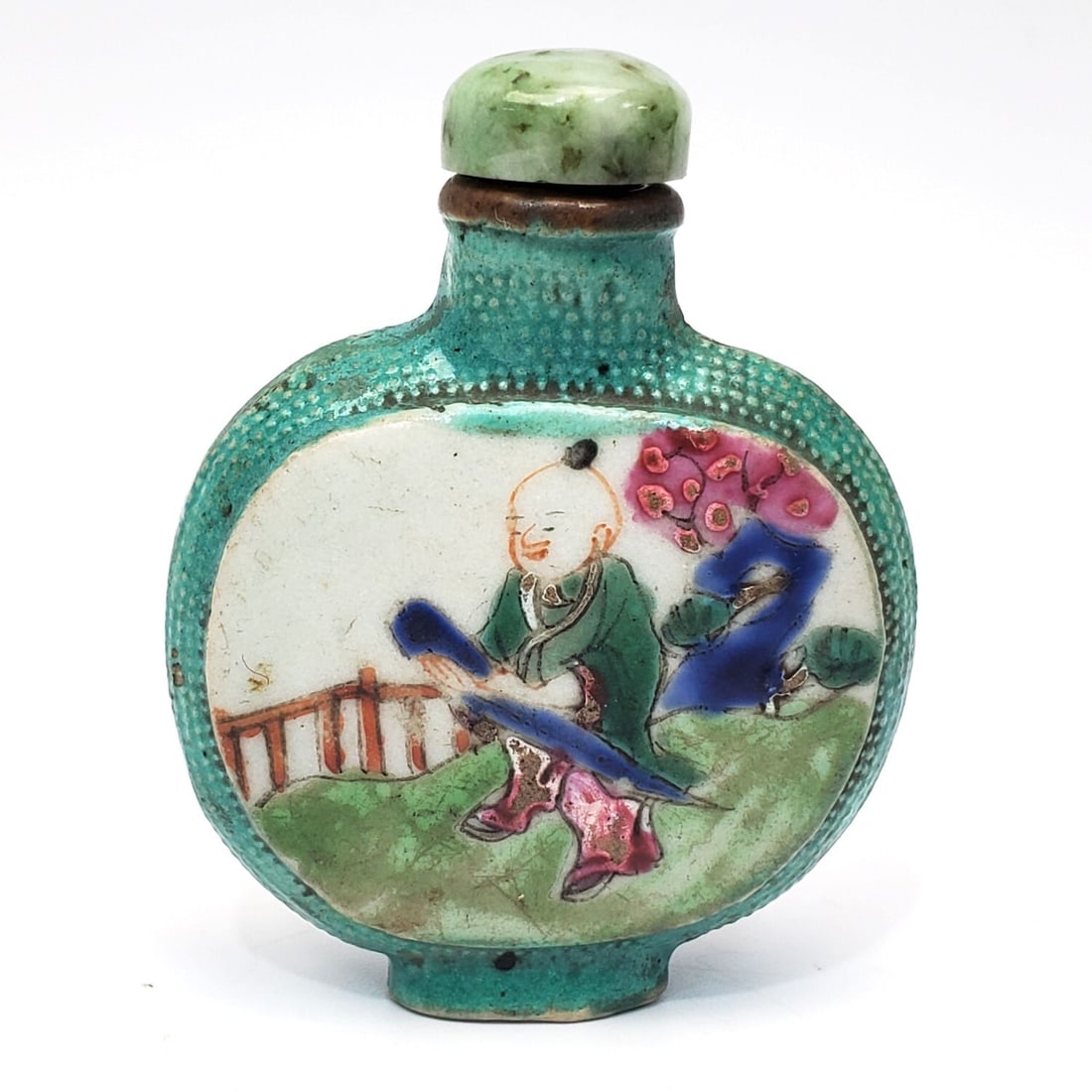 Antique Chinese Qing Dynasty Porcelain Snuff (1 of 3)