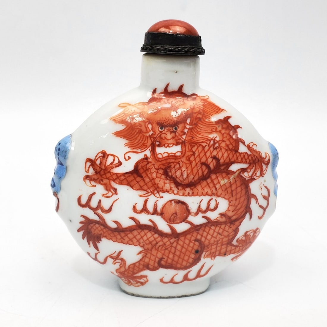 Antique Chinese Large Porcelain Snuff Bottle (1 of 3)