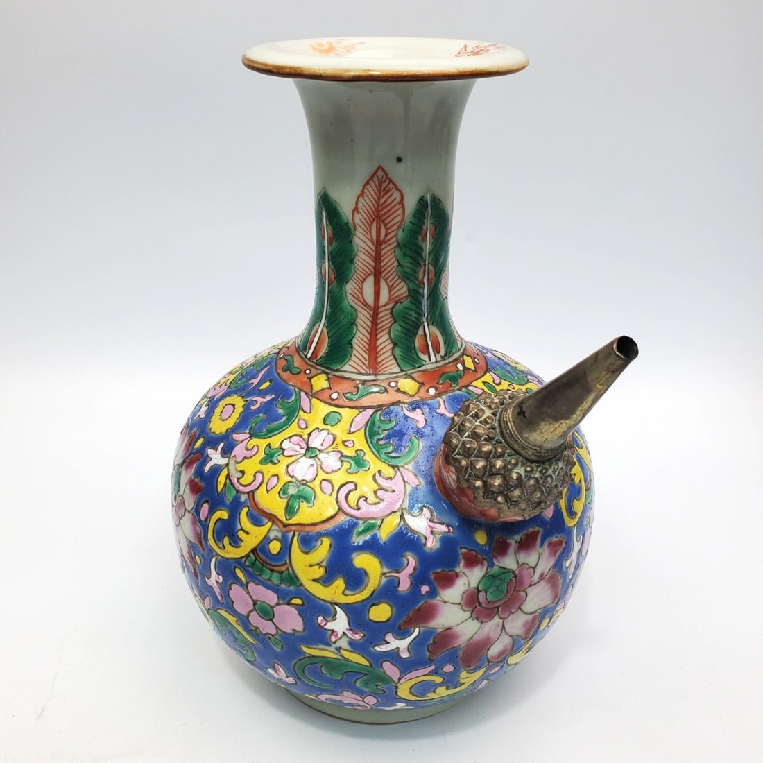 Chinese Antique Qianlong Porcelain Kendi Vessel (1 of 4)