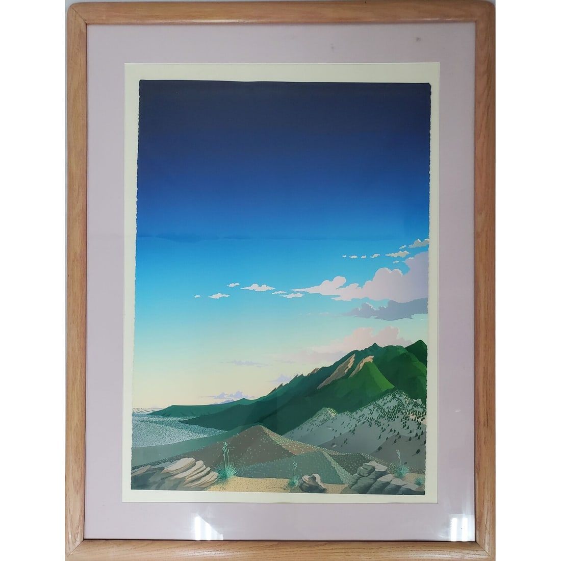 Doug West, American (b.1947) Lithograph: Doug West, American (b.1947) Lithograph "Boulder Nightfall" Pencil Signed at The Bottom, Dated '88 & Numbered 81/90. Framed Under Glass. Has Not Been Examined Out of Frame. Condition: Generally Very G