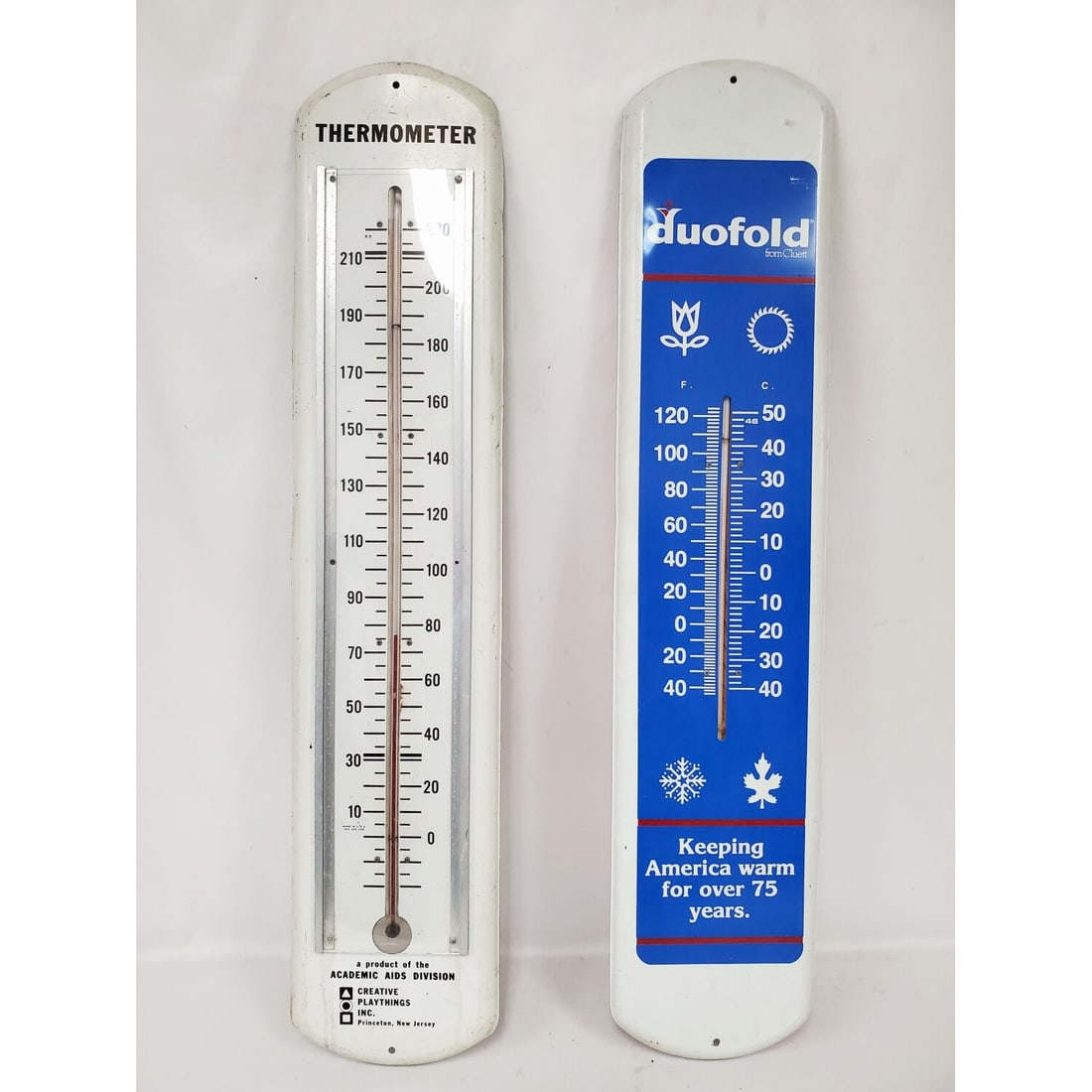 Lot of 2 Vintage Advertising Thermometers (1 of 5)