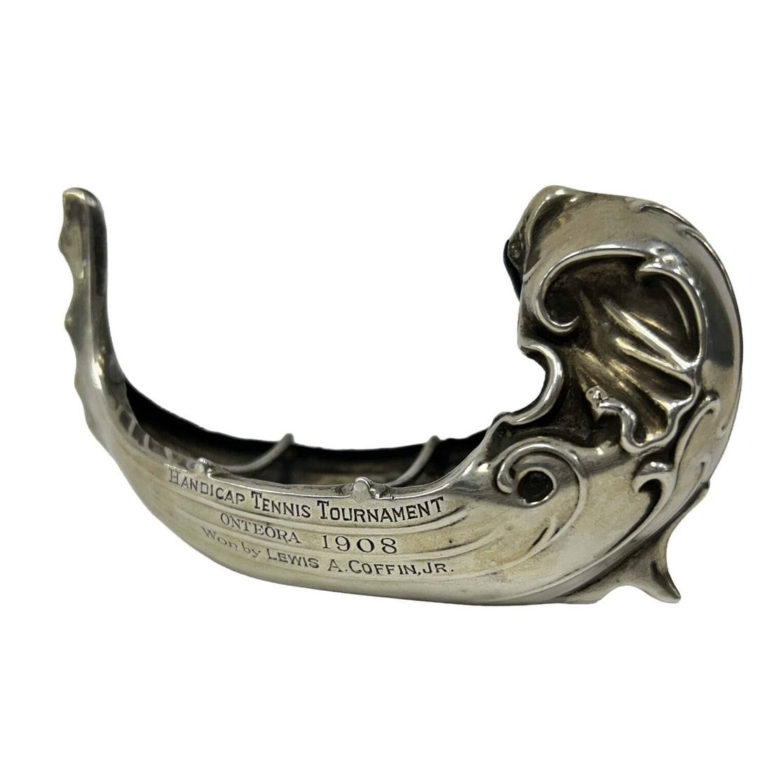 Unusual Antique English Sterling Silver Boat (1 of 5)