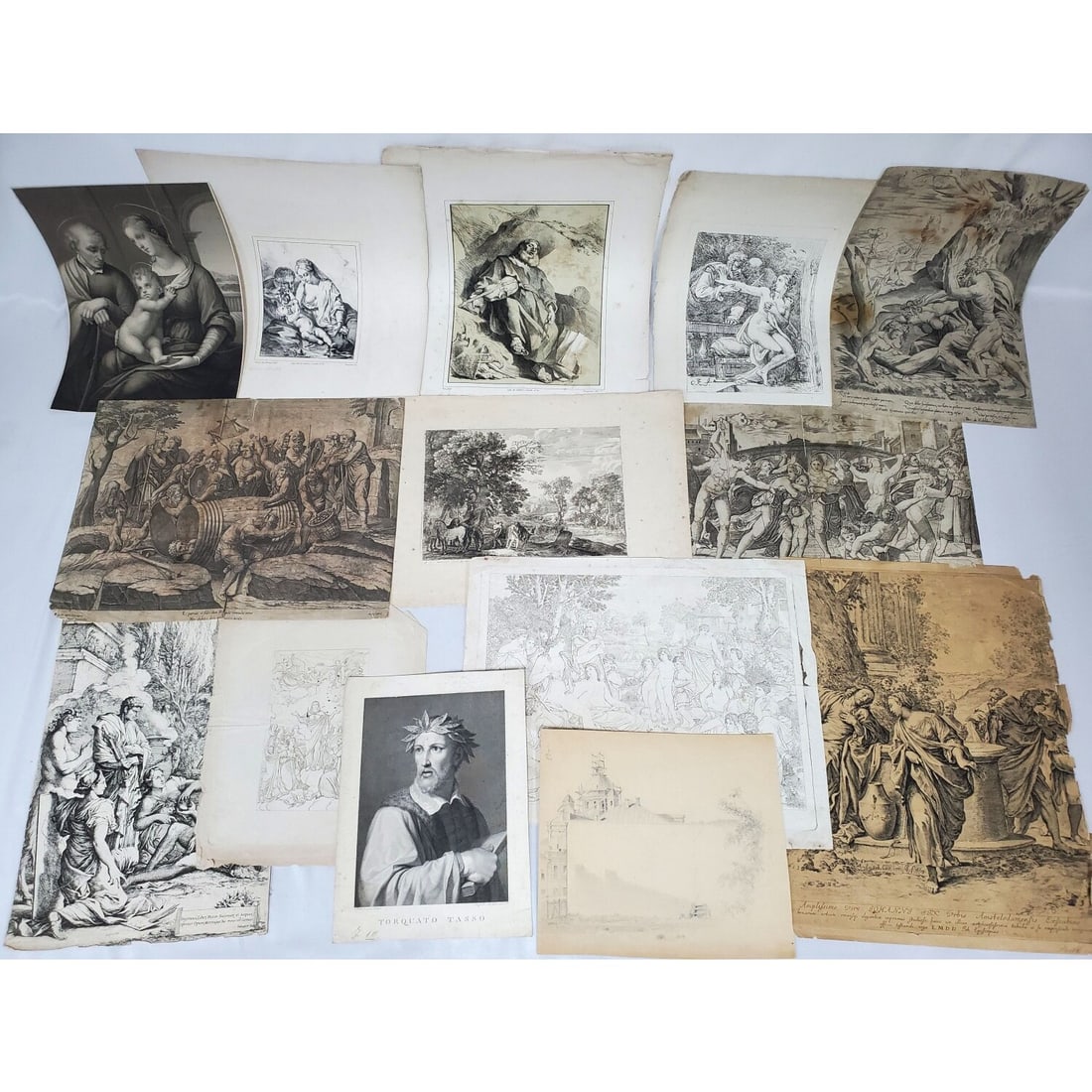 Lot of Antique Etchings & Prints (1 of 4)