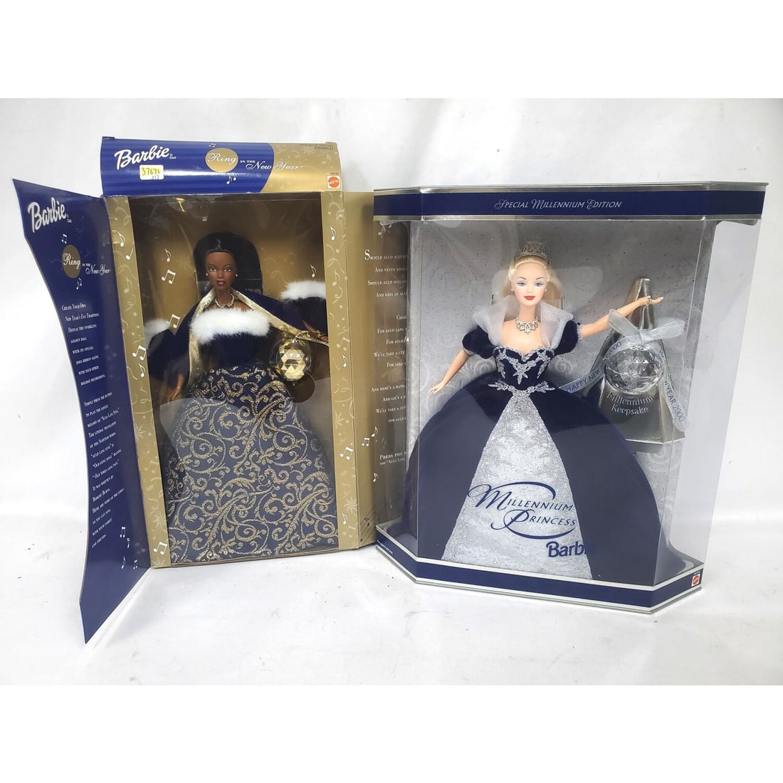 Lot of 2 Collectible New Year Barbie Dolls (1 of 3)