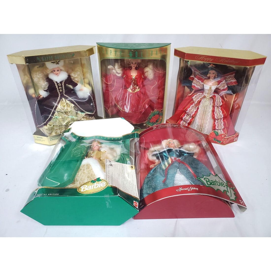 Lot of 5 Holiday Barbie Dolls (1 of 5)