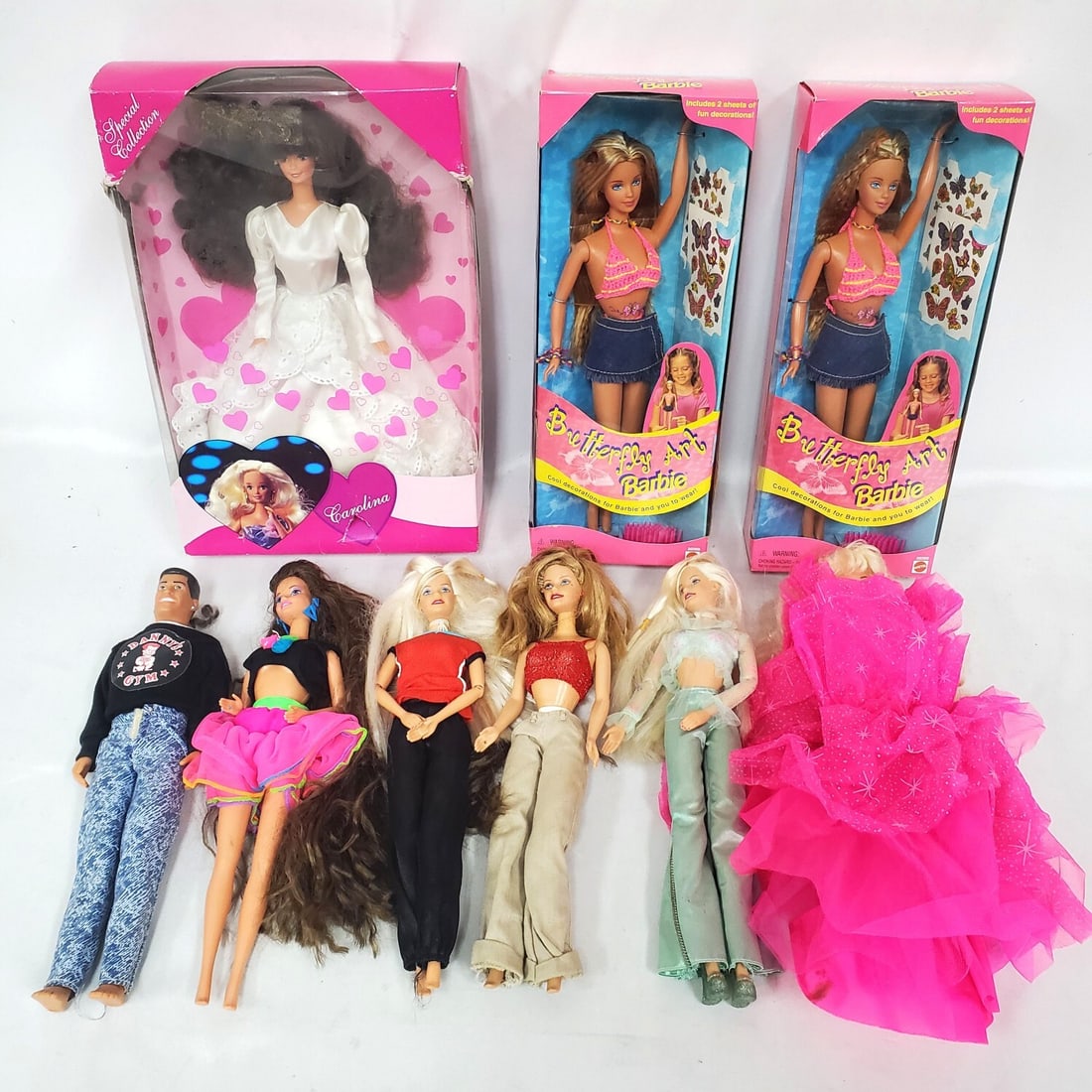 Group Lot of Barbie Dolls & 1 Other (1 of 3)