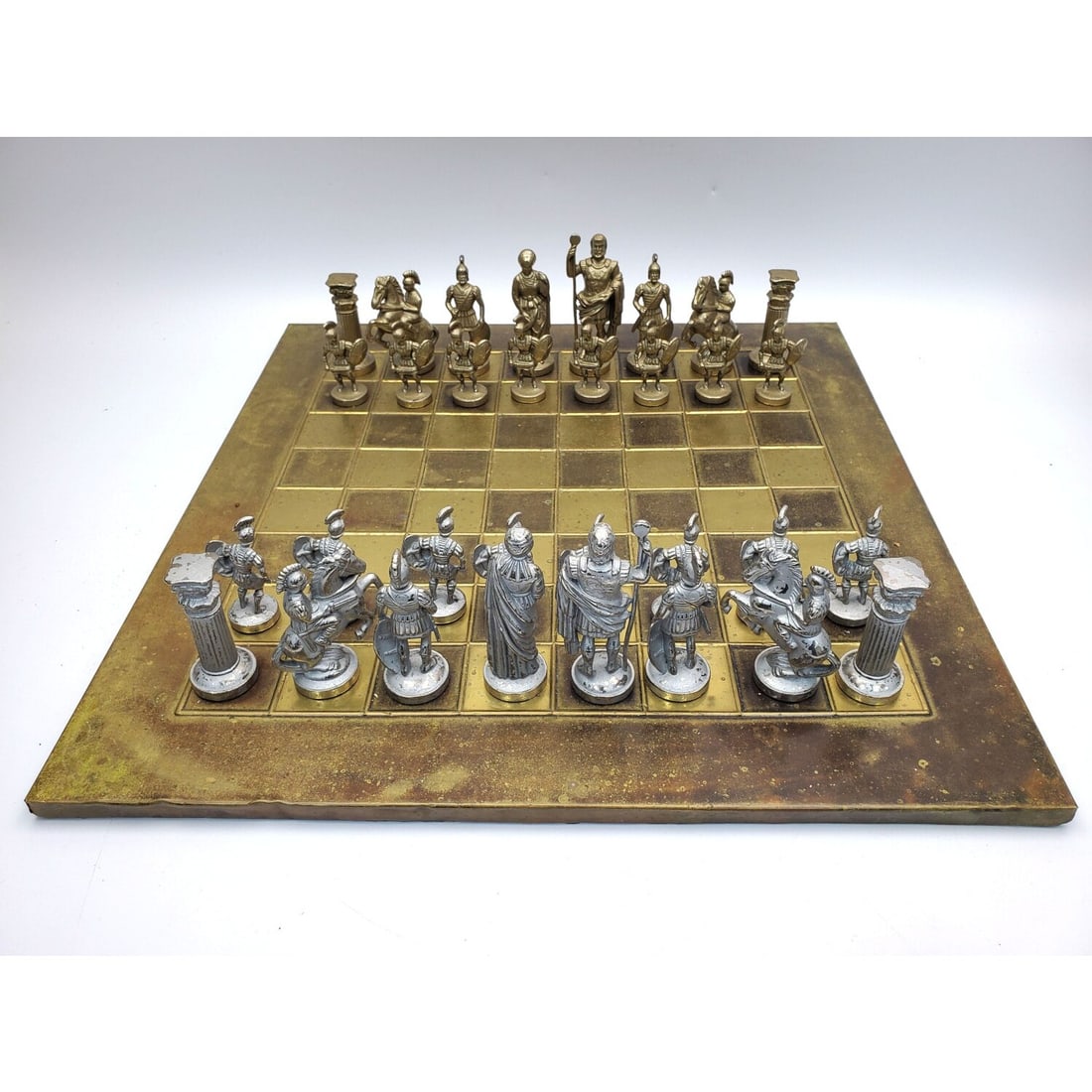 Vintage Metal Chess Set (1 of 4)