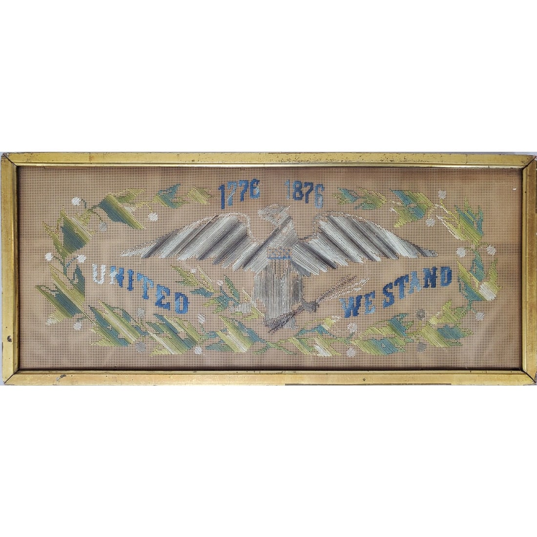 Antique Historic American Patriotic Sampler (1 of 2)
