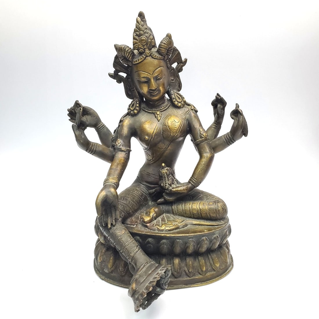 East Asian Bronze Figure of Buddha Goddess (1 of 3)